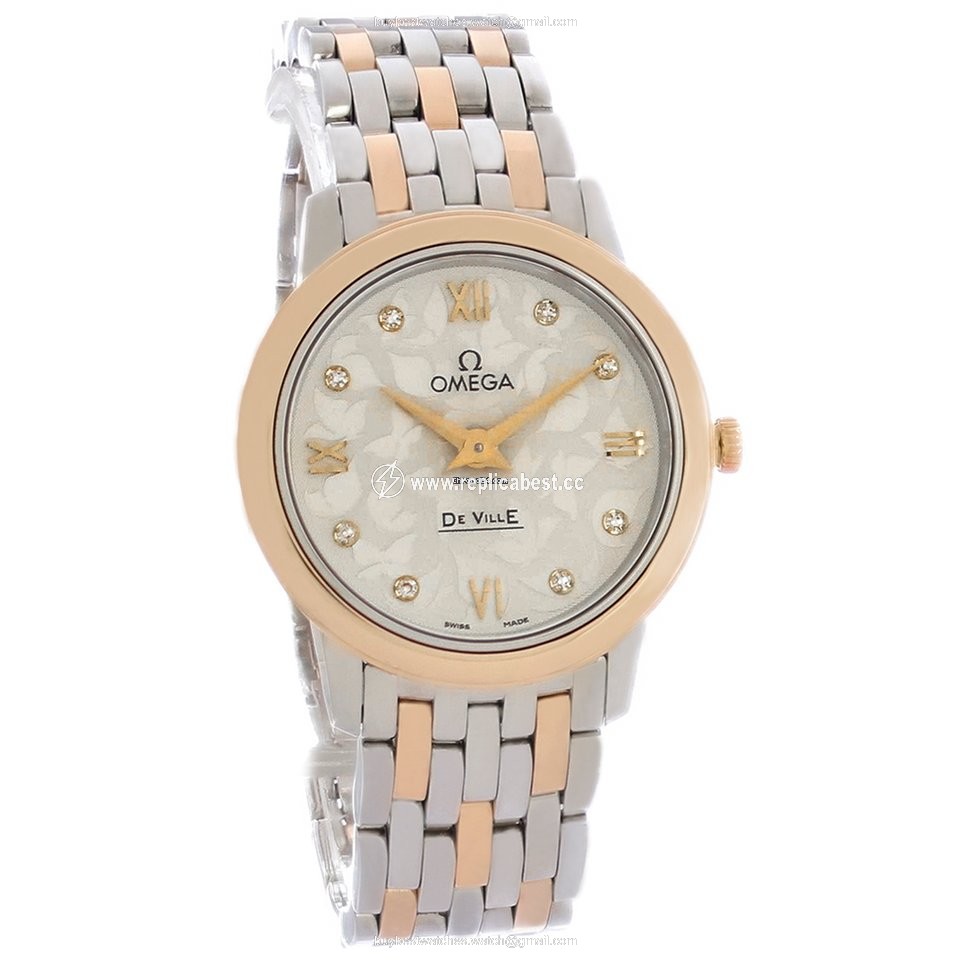 Omega De Ville Prestige Womens watch Quartz Gold Steel 424.20.27.60.52.002