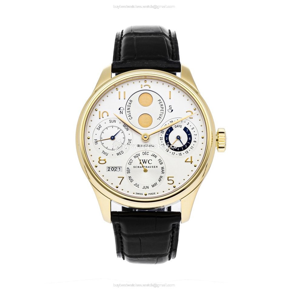 IWC Portuguese Perpetual Calendar Mens watch Unisex Automatic Yellow gold IW5021-07