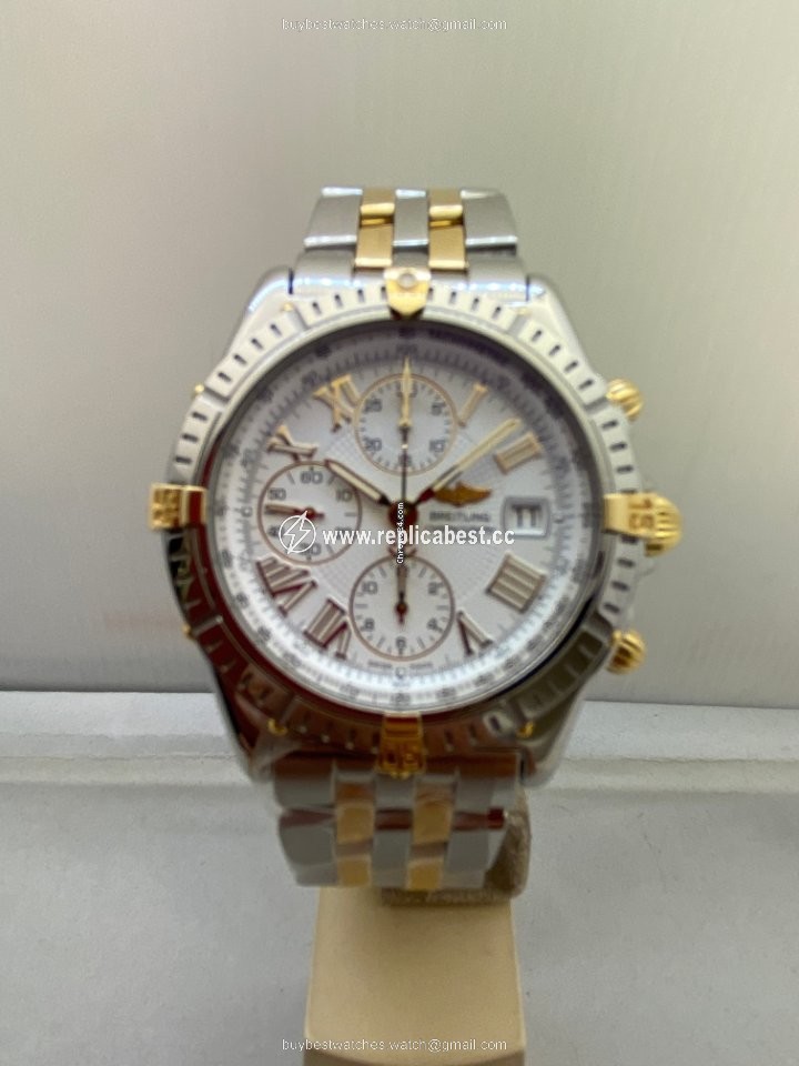Breitling Crosswind Racing Mens watch Unisex Automatic Gold Steel B13055