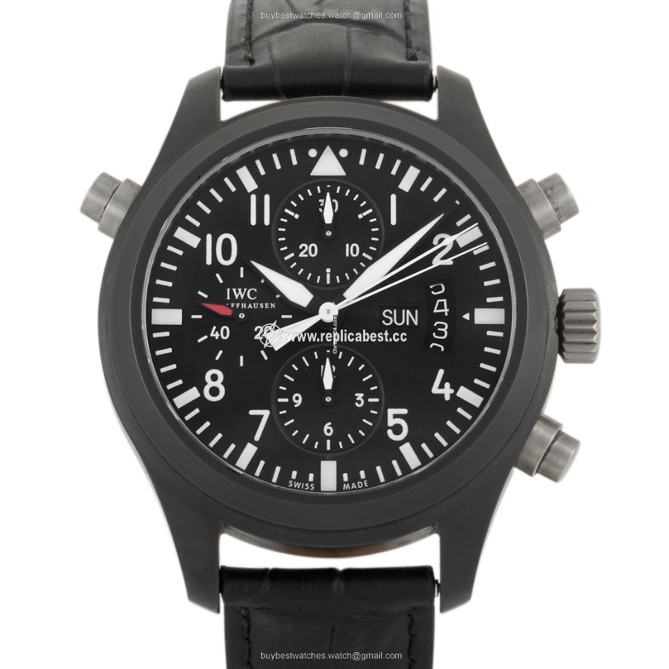 IWC Pilot Double Chronograph Mens watch Unisex Automatic Ceramic IW378601