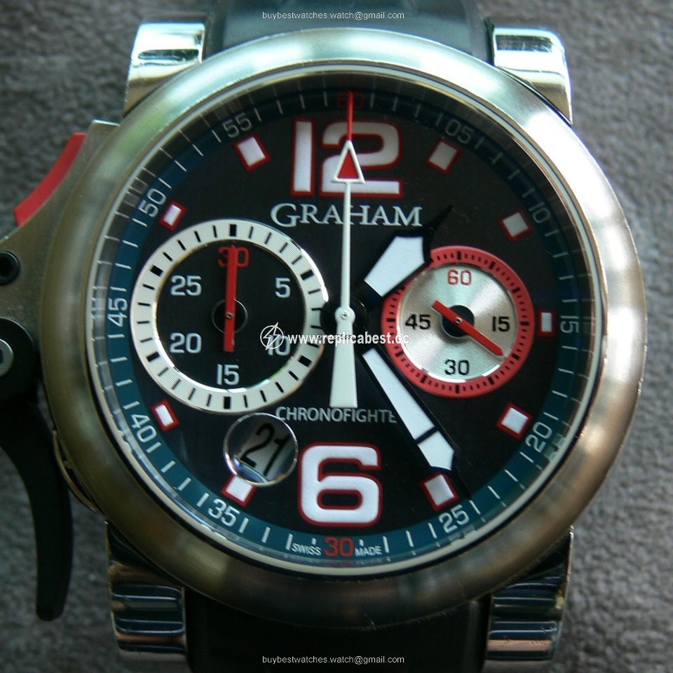 Graham Chronofighter R.A.C. Mens watch Unisex Automatic Steel 2TRAS.