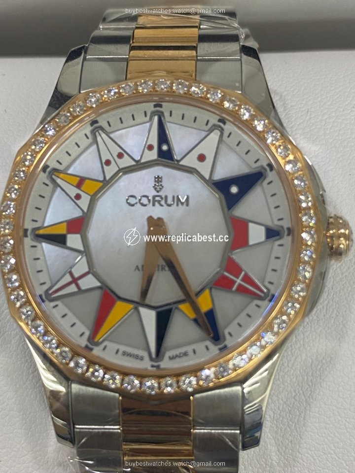 Corum Admirals Cup Womens watch Automatic Gold Steel 400.100.29 V200 BL12