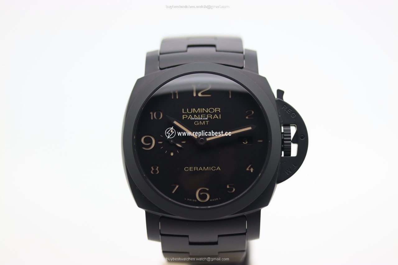 Panerai Luminor 1950 3 Days GMT Automatic Mens watch Unisex Automatic Ceramic PAM 00438