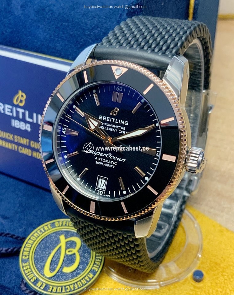 Breitling Superocean Heritage II 42 Mens watch Unisex Automatic Gold Steel UB2010121B1S1