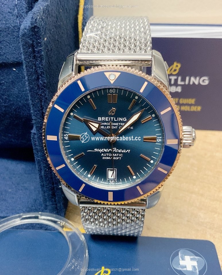 Breitling Superocean Heritage 42 Mens watch Unisex Automatic Gold Steel UB2010161C1S1