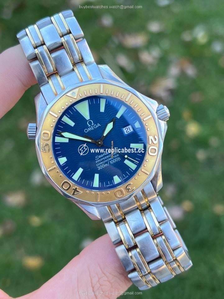 Omega Seamaster Mens watch Unisex Automatic Gold Steel 2455.80