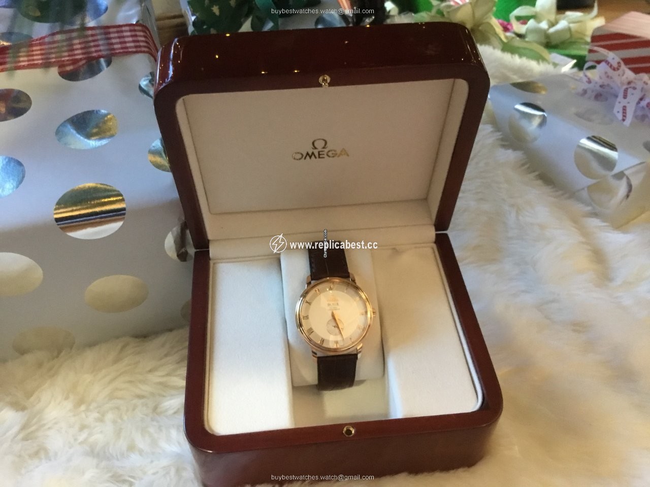 Omega De Ville Prestige Mens watch Unisex Automatic Rose gold 4614.30.02