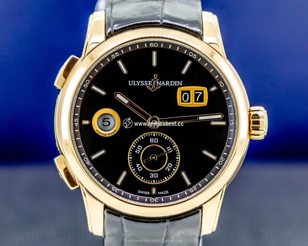 Ulysse Nardin Dual Time Mens watch Unisex Automatic Rose gold 3346-126 92