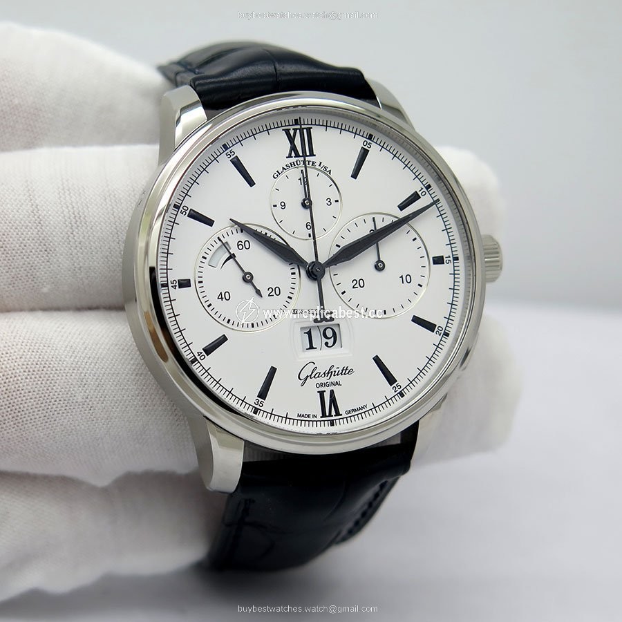 Glashutte Original Senator Chronograph Panorama Date Automatic Steel 1-37-01-05-02-33