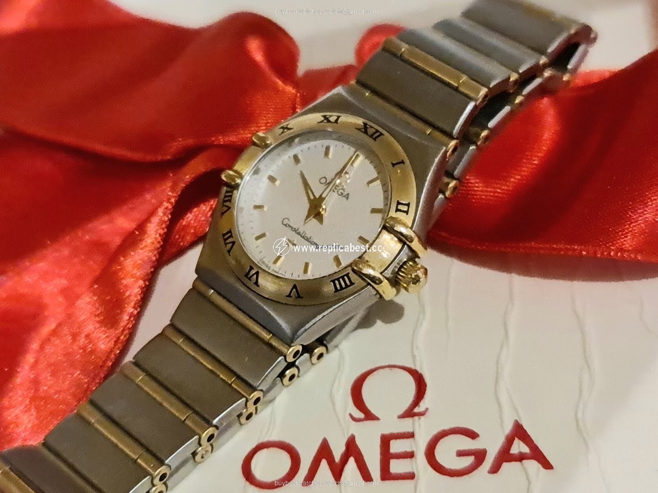 Omega Constellation Ladies Womens watch Quartz Gold Steel 1202.30.00