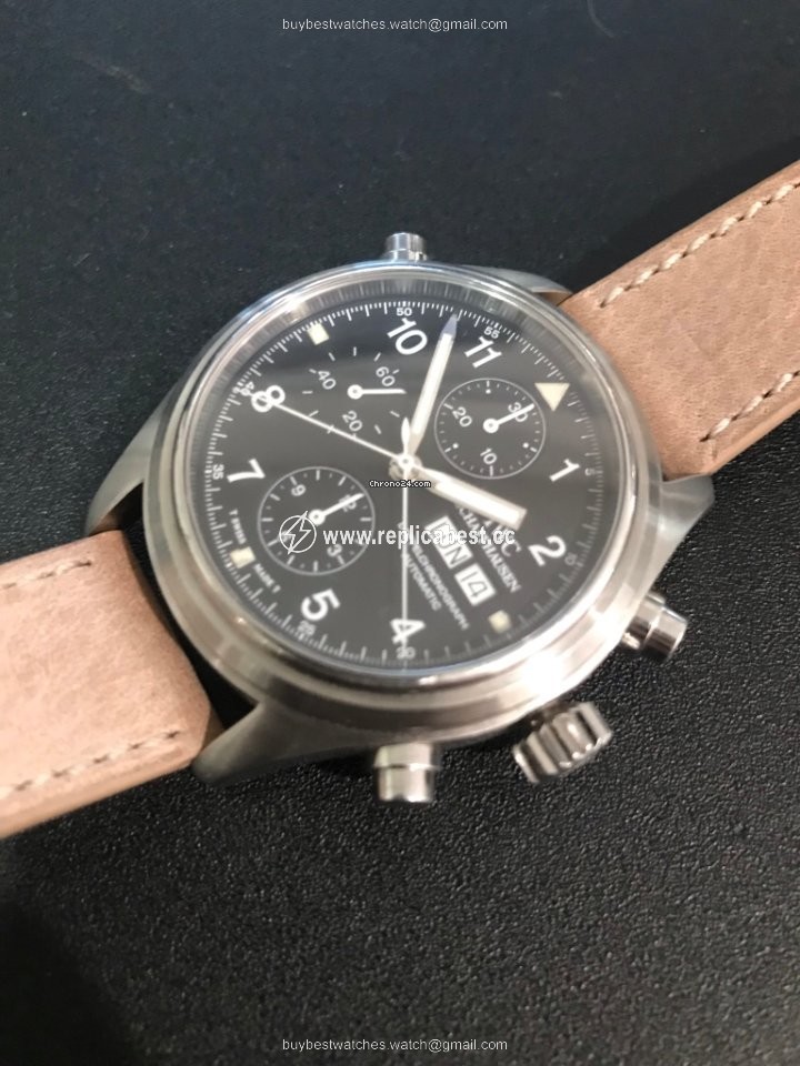 IWC Pilot Double Chronograph Mens watch Unisex Automatic Steel IW371303