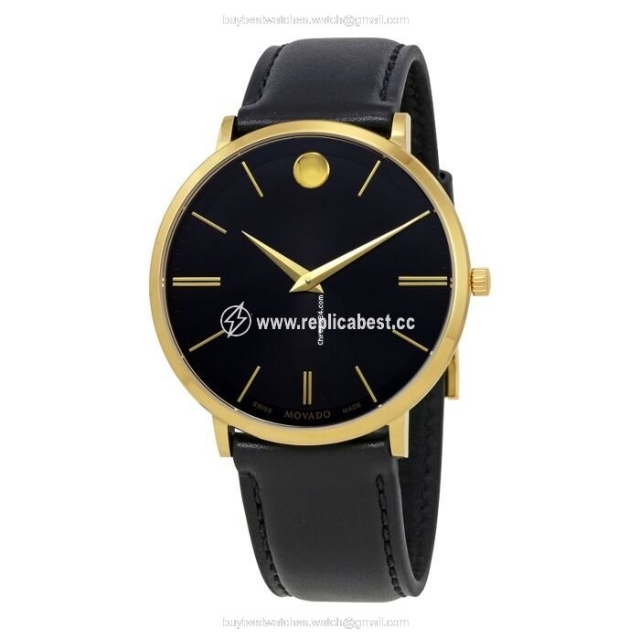 Movado Mens watch Unisex Quartz Gold Steel 0607087