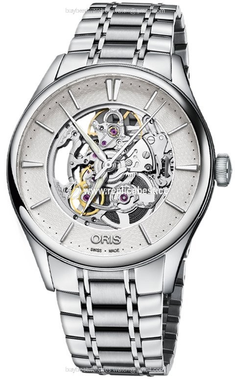 Oris Artelier Skeleton Mens watch Unisex Automatic Steel 01 734 7721 4051-07 8 21 88