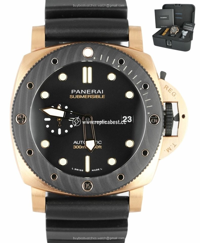 Panerai Mens watch Unisex Automatic Rose gold PAM01070