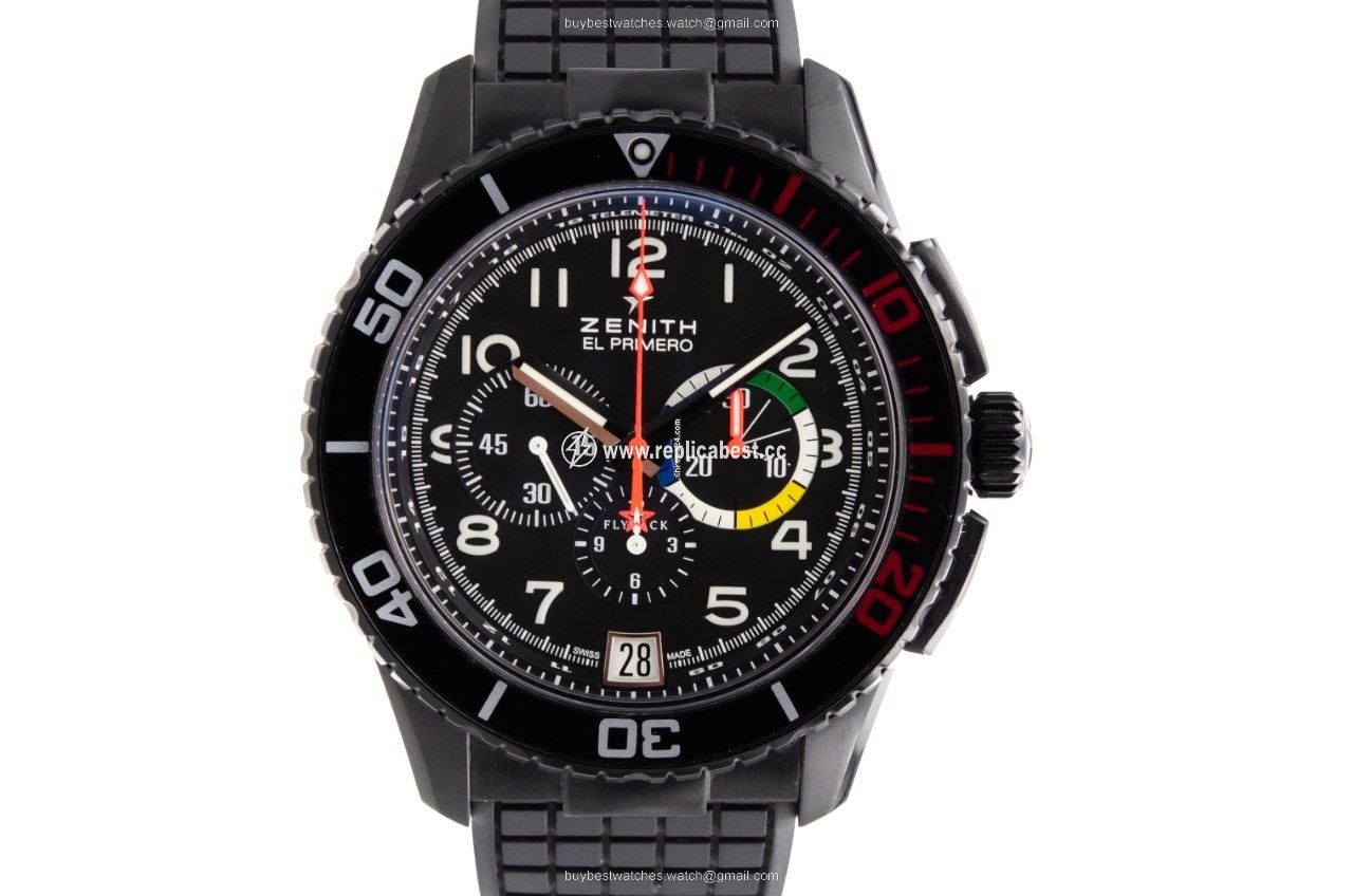 Zenith El Primero Stratos Flyback Mens watch Unisex Automatic Titanium 24.2063.405 21.R515