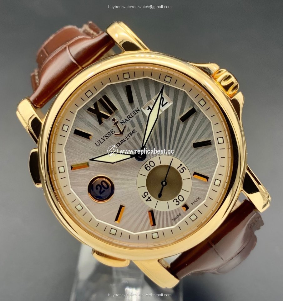 Ulysse Nardin Dual Time Mens watch Unisex Automatic Rose gold 246-55 31