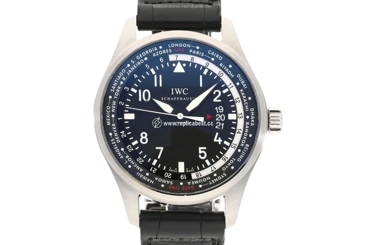 IWC Pilot Worldtimer Mens watch Unisex Automatic Steel 3262