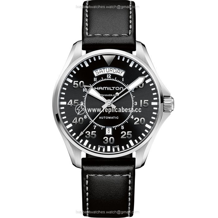 Hamilton Khaki Pilot Day Date Mens watch Unisex Automatic Steel H64615735