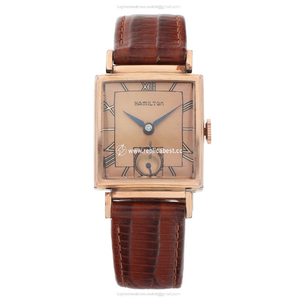 Hamilton Mens watch Unisex Manual winding Rose gold 982