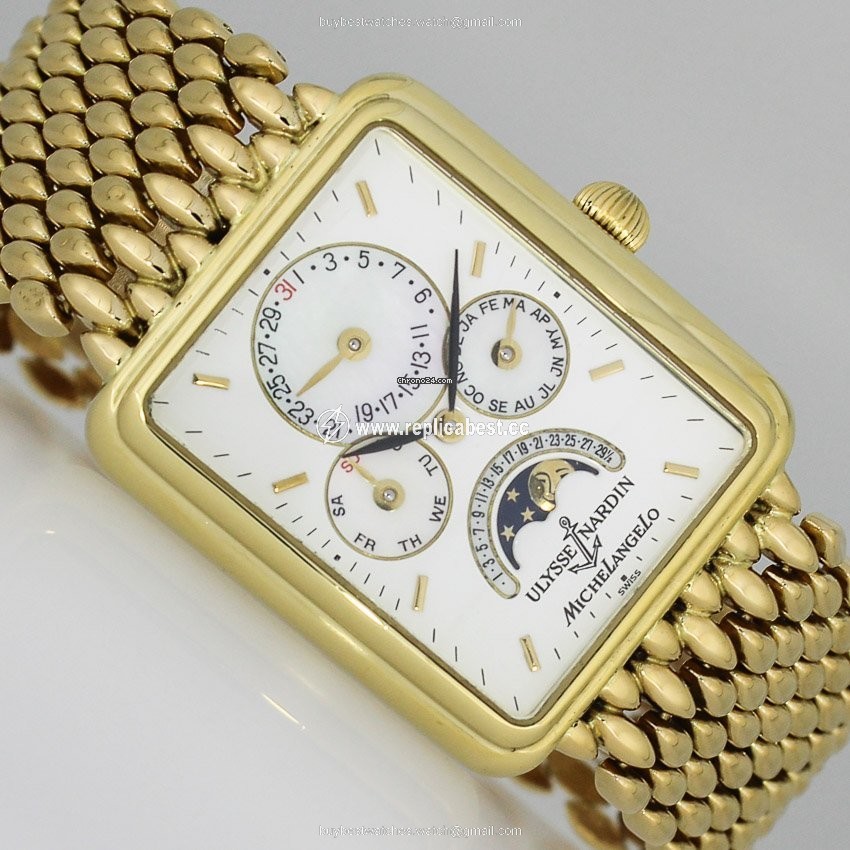 Ulysse Nardin Michelangelo Mens watch Unisex Automatic Yellow gold 161-42