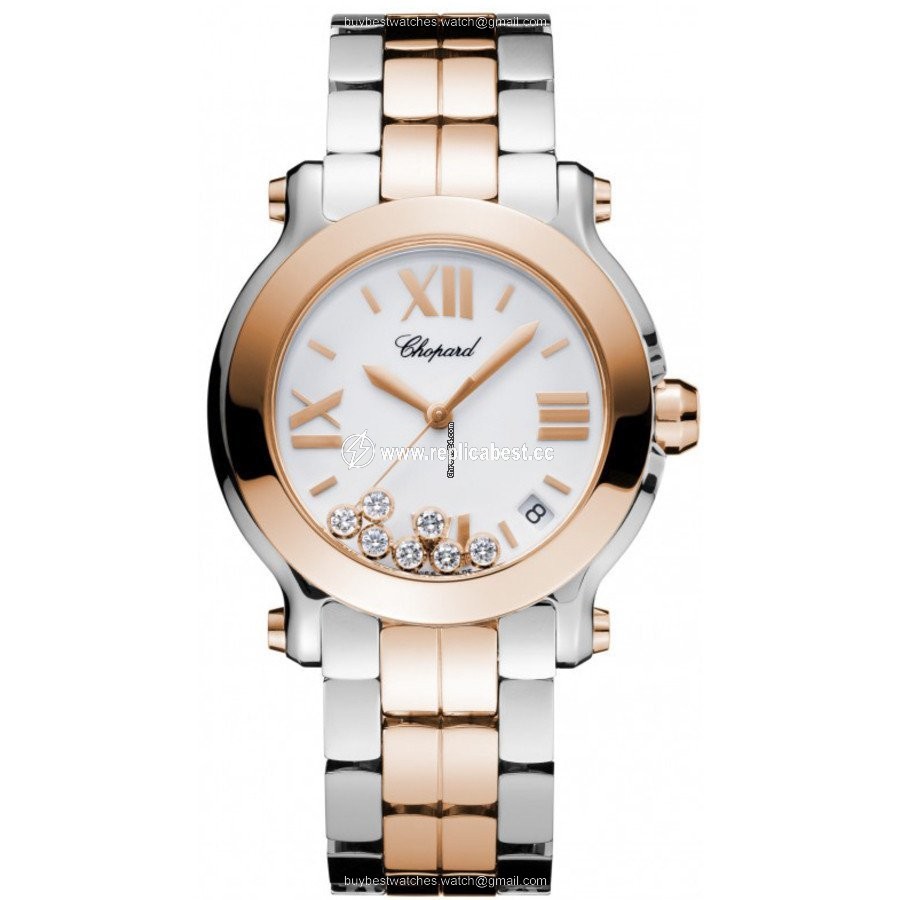 Chopard Happy Sport Womens watch Quartz Gold Steel 278488-9002