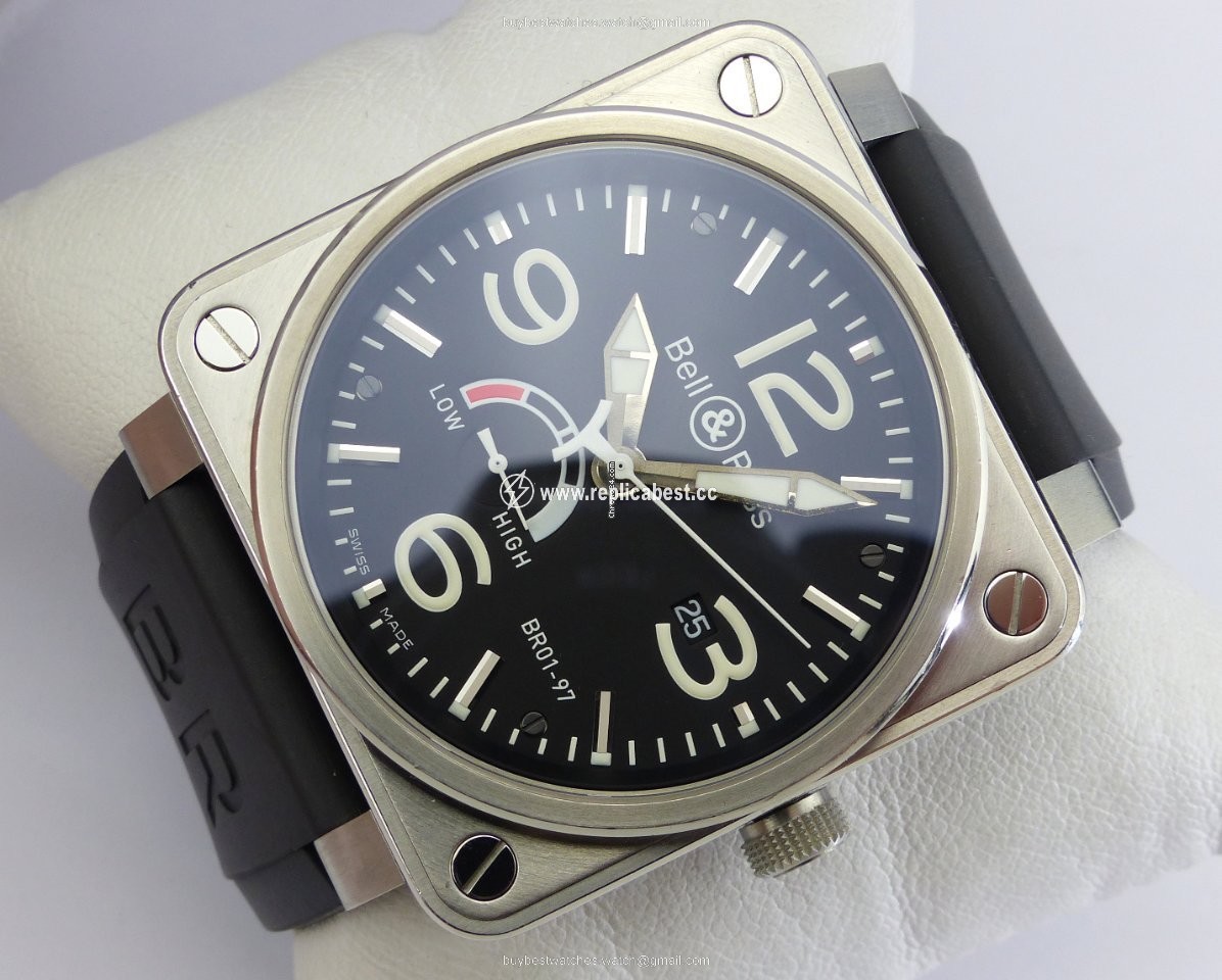 Bell & Ross BR 01-97 Reserve de Marche Mens watch Unisex Automatic Steel BR01-97-S