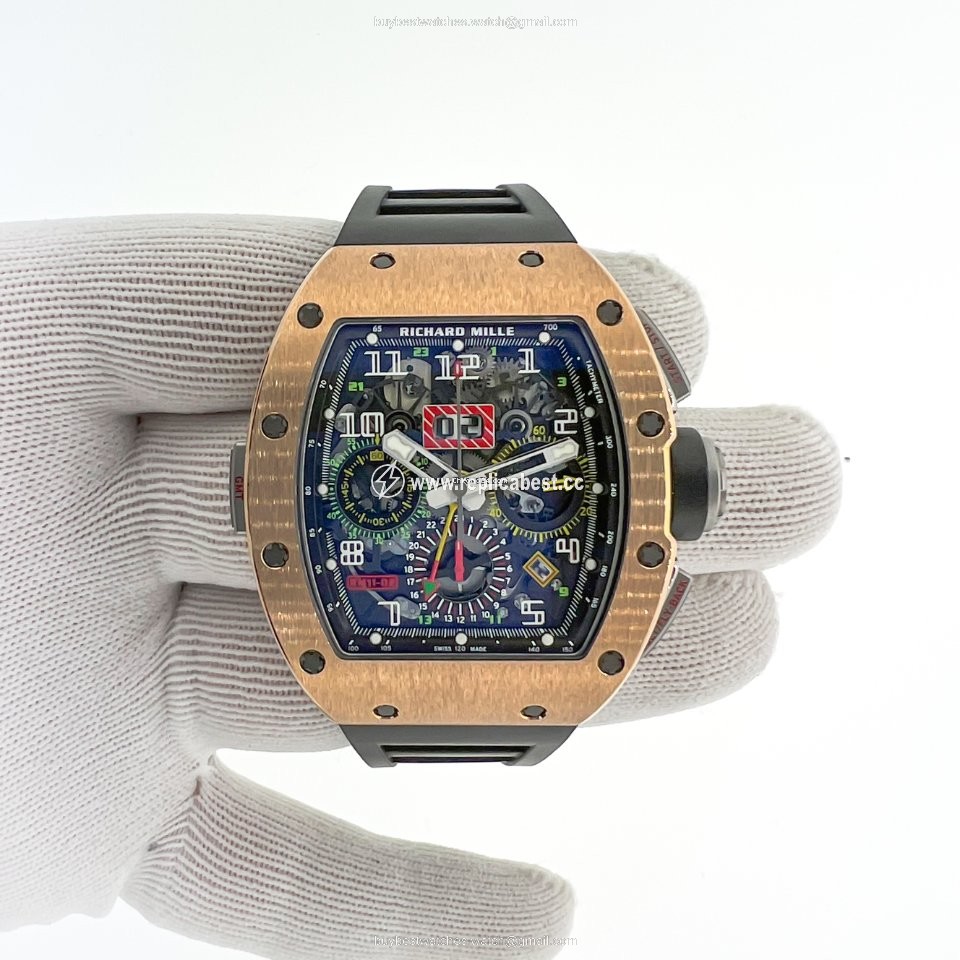 Richard Mille RM 011 Mens watch Unisex Automatic Rose gold RM011-02