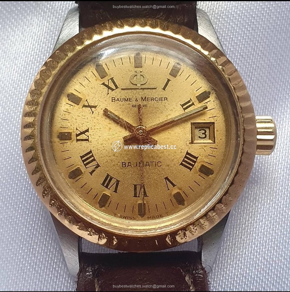 Baume & Mercier Mens watch Unisex Automatic Gold Steel 1215