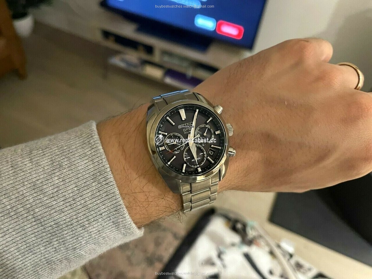 Seiko Astron Mens watch Unisex Automatic Steel SSH021J1