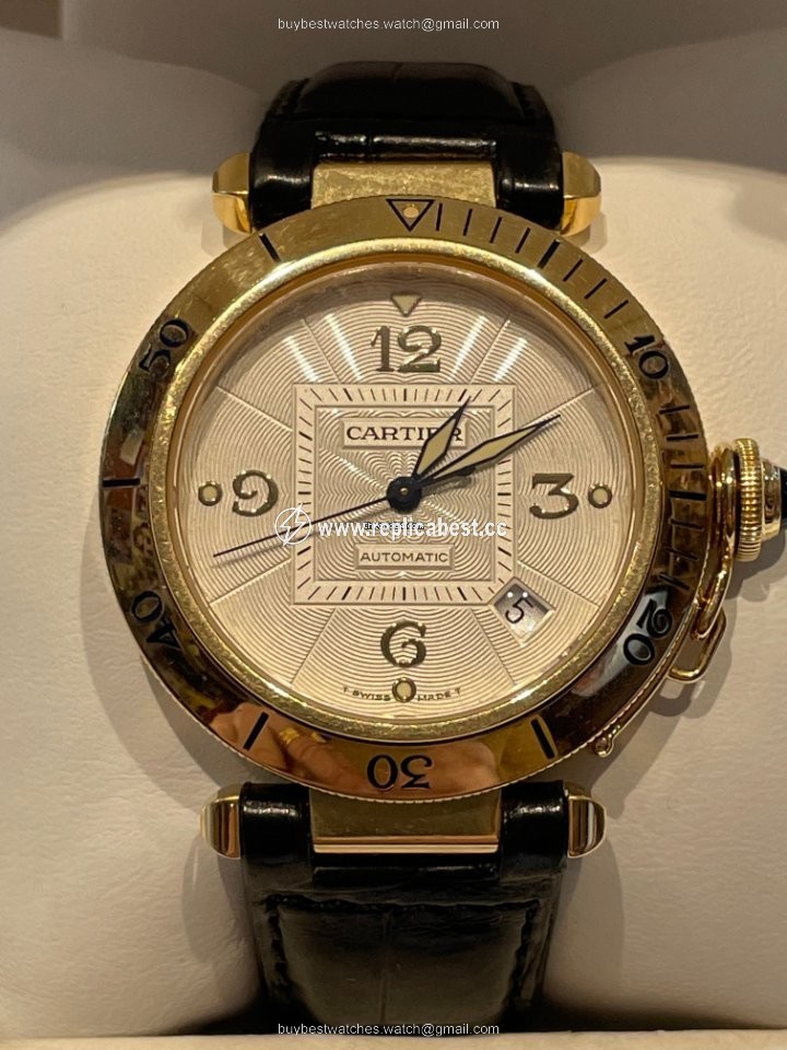 Cartier Pasha Mens watch Unisex Automatic Yellow gold 2392