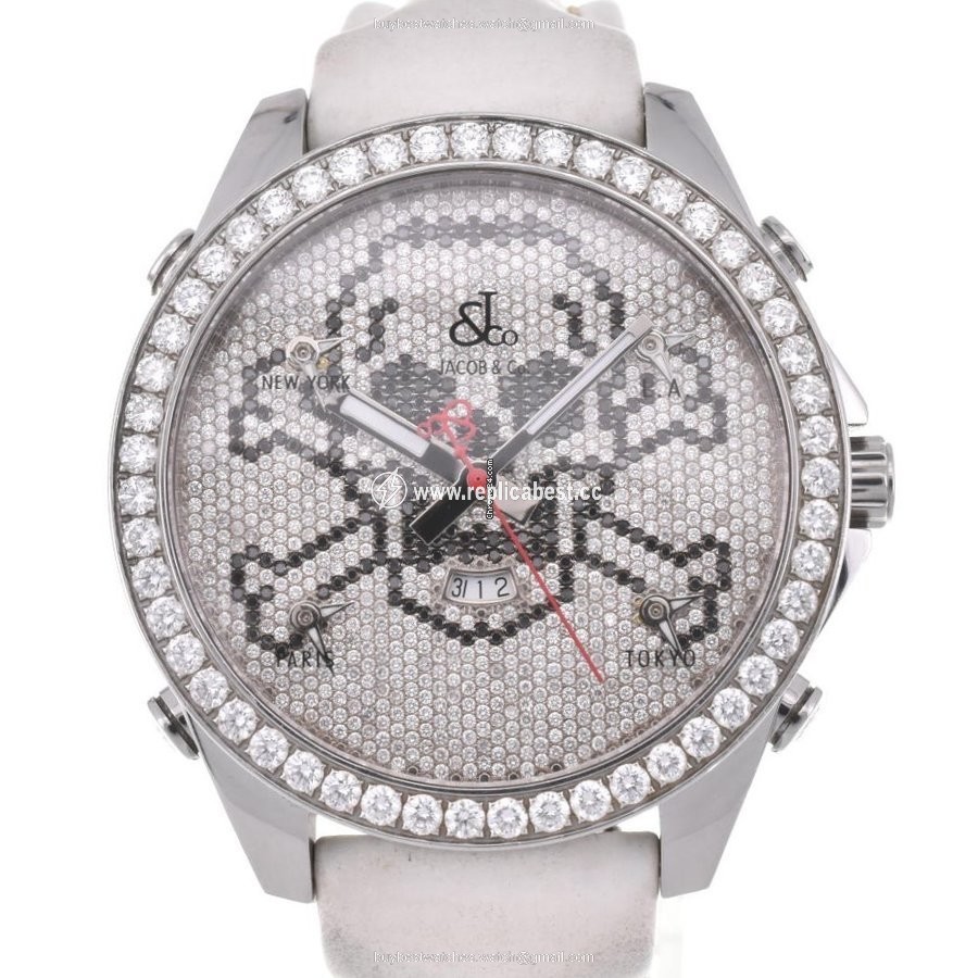 Jacob & Co. Mens watch Unisex Quartz Steel JC-SKULLD