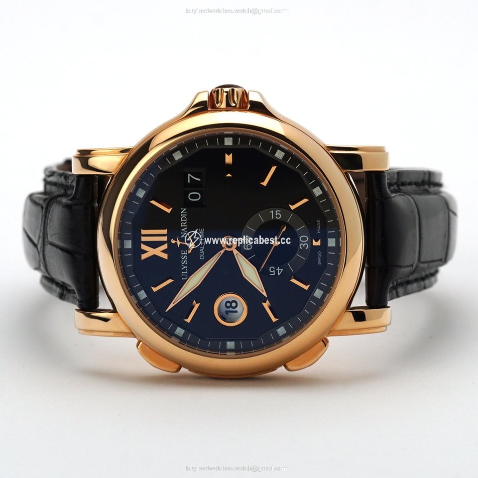 Ulysse Nardin Dual Time Mens watch Unisex Automatic Rose gold 246-55 32