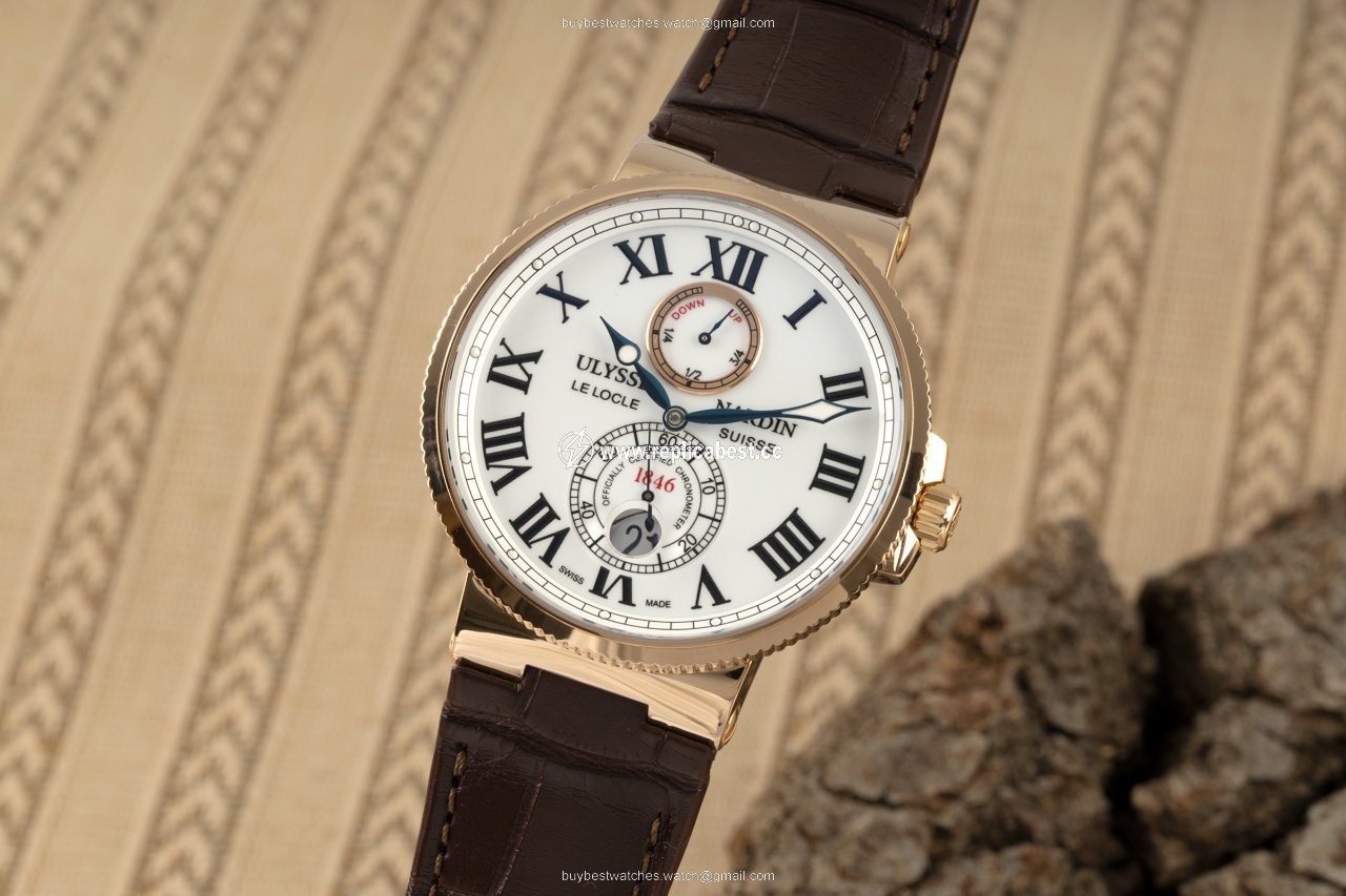 Ulysse Nardin Marine Chronometer 43mm Mens watch Unisex Automatic Red gold 266-67 40