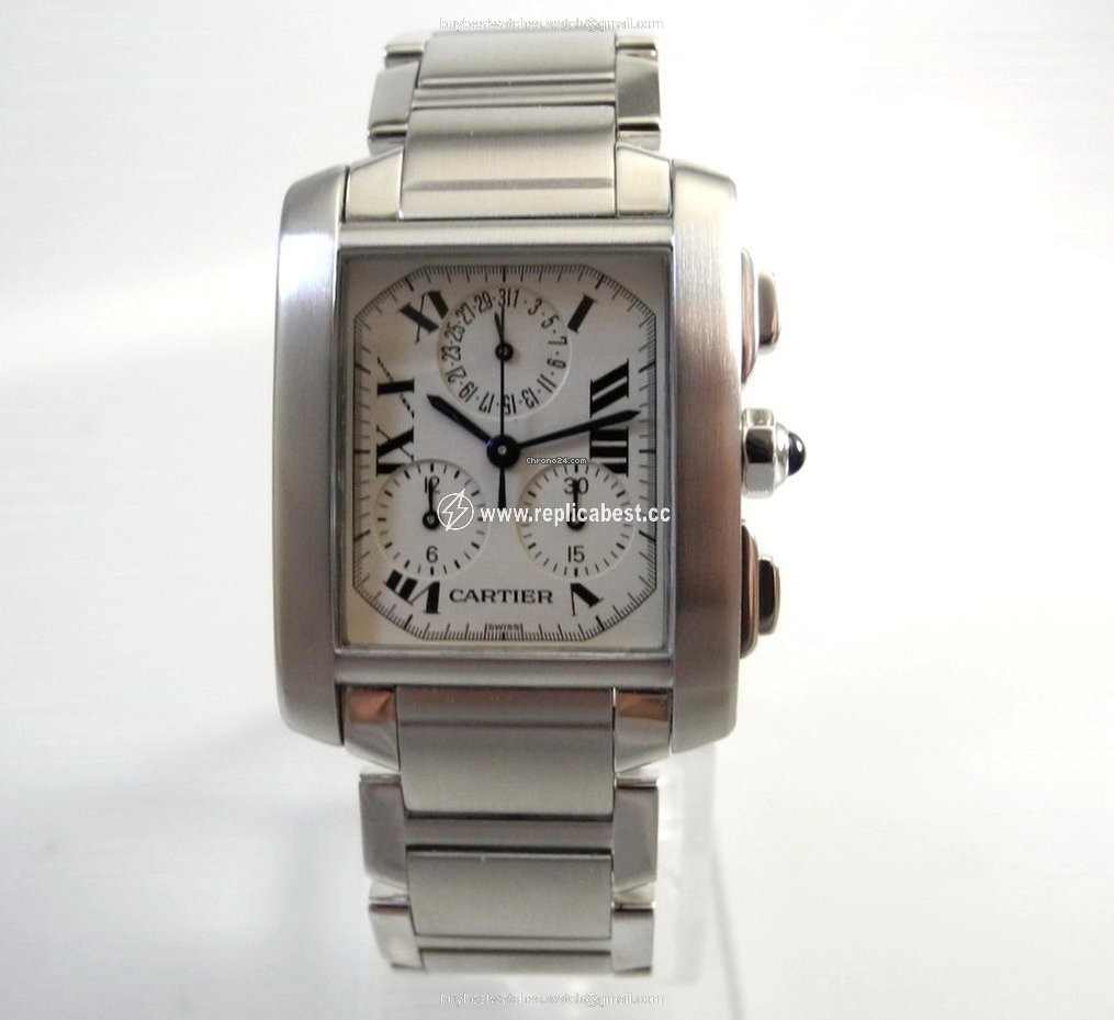 Cartier Tank Francaise Mens watch Unisex Quartz Steel Ref.Nr.2303