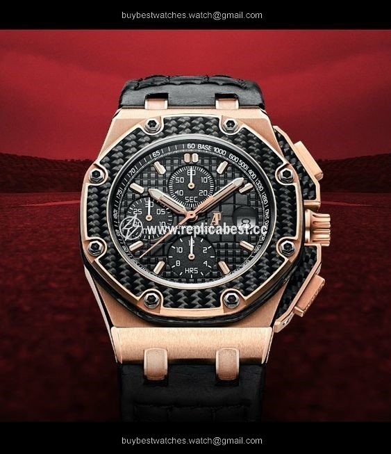 Audemars Piguet Royal Oak Offshore Chronograph Mens watch Unisex Automatic Rose gold 26030RO.00.D001IN.01 26030RO.OO.D001IN.01