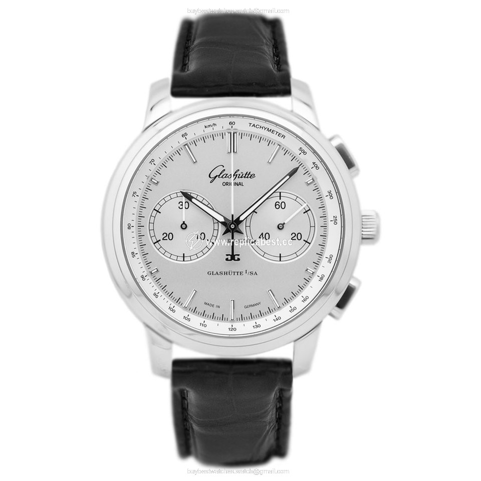 Glashutte Original Senator Chronograph XL Mens watch Unisex Automatic Steel 1-39-34-21-42-04 or 39-34-21-42-04