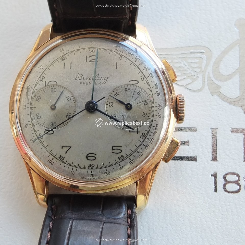 Breitling Mens watch Unisex Manual winding Rose gold 782