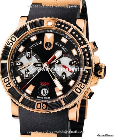 Ulysse Nardin Maxi Marine Diver Mens watch Unisex Automatic Rose gold 8006-102-3A 92