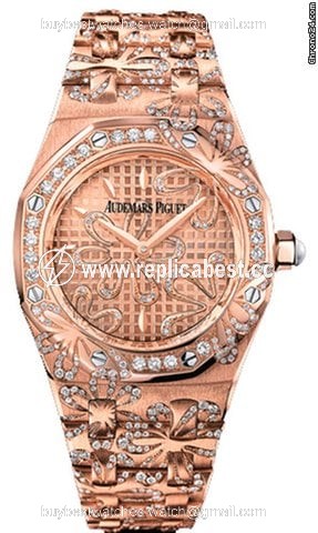Audemars Piguet Royal Oak Lady Womens watch Quartz Rose gold 67617OR.ZZ.1235OR.01