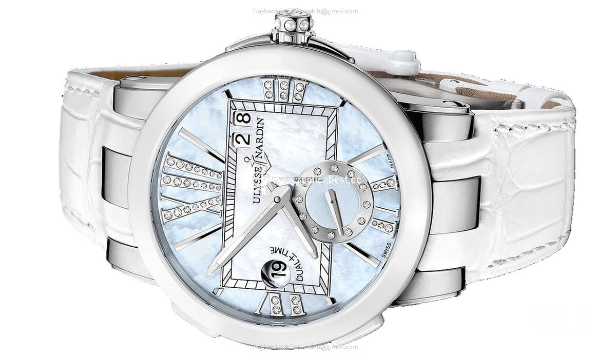Ulysse Nardin Executive Dual Time Lady Womens watch Automatic Steel 243-10 393