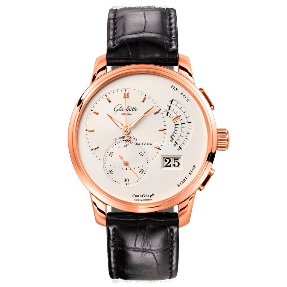 Glashutte Original PanoGraph Mens watch Unisex Manual winding Rose gold 1-61-03-25-15-50 or 61-03-25-15-50