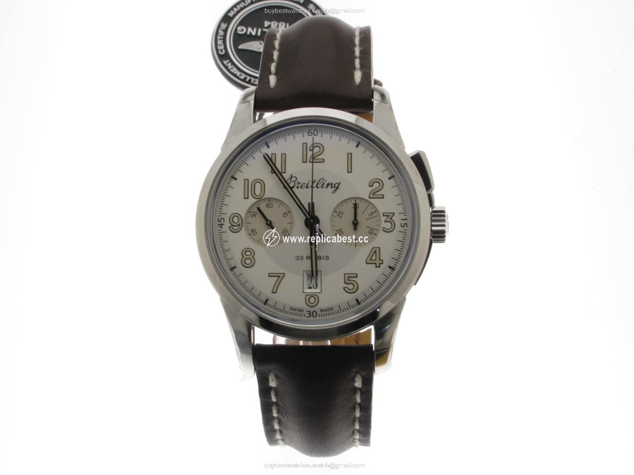 Breitling Transocean Chronograph 1915 Mens watch Unisex Automatic Steel AB141112 G799 437X