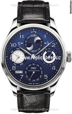 IWC Portuguese Perpetual Calendar Mens watch Unisex Automatic White gold IW503203