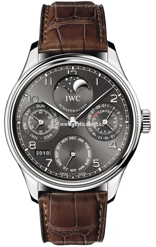 IWC Portuguese Perpetual Calendar Mens watch Unisex Automatic White gold IW502307