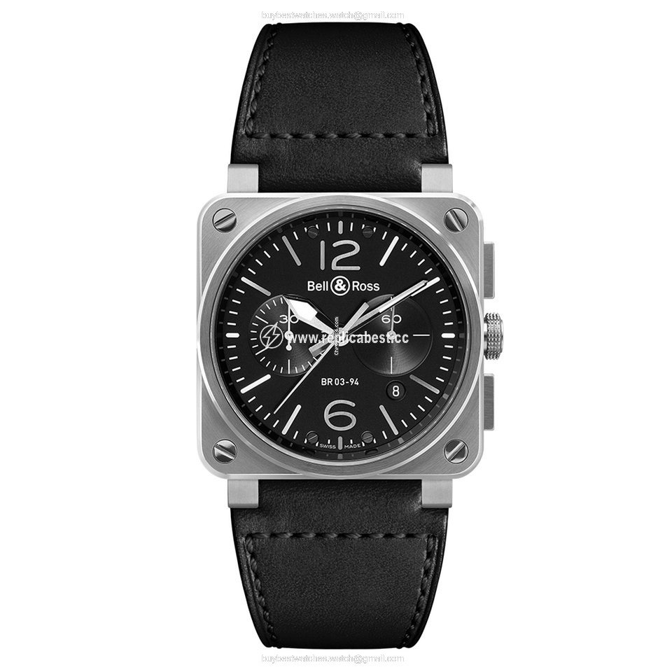 Bell & Ross BR 03-94 Chronographe Mens watch Unisex Automatic Steel BR0394-BL-SI SCA