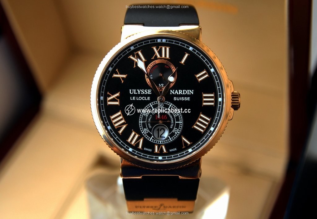 Ulysse Nardin Marine Chronometer Manufacture Mens watch Unisex Automatic Rose gold 1186-126-3 62