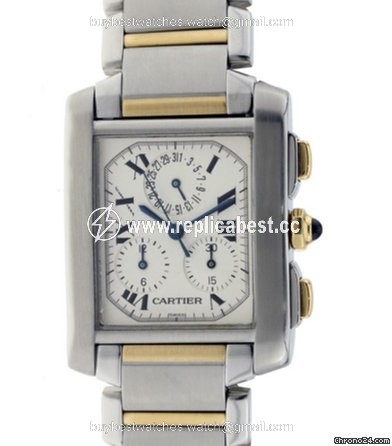 Cartier Tank Francaise Womens watch Quartz Gold Steel CRW51004Q4