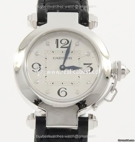 Cartier Pasha Mens watch Unisex Quartz White gold WJ11902G