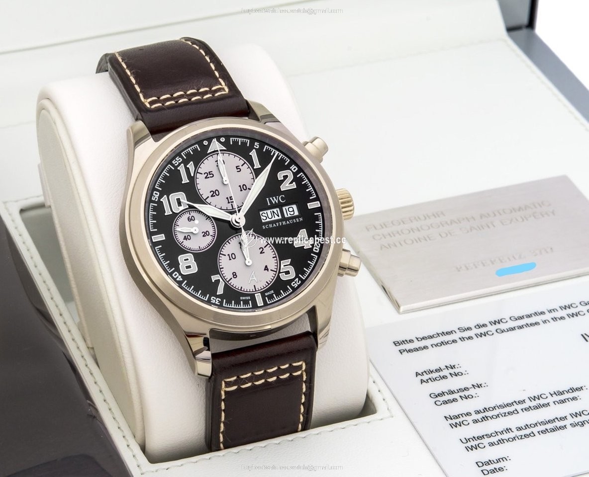 IWC Pilot Chronograph Mens watch Unisex Automatic White gold IW371708