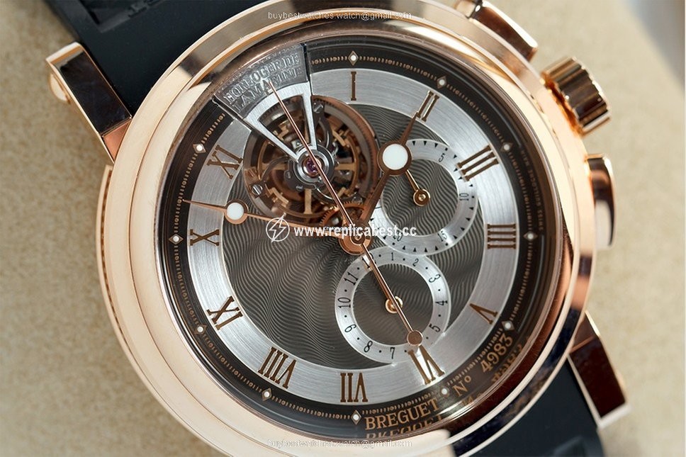 Breguet Marine Mens watch Unisex Manual winding Rose gold 5837BR